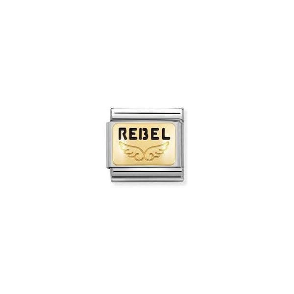 Gold Plates Angel Rebel Charm