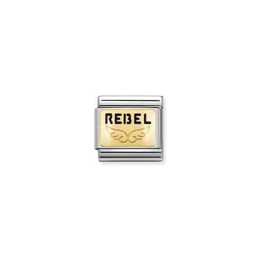 Gold Plates Angel Rebel Charm