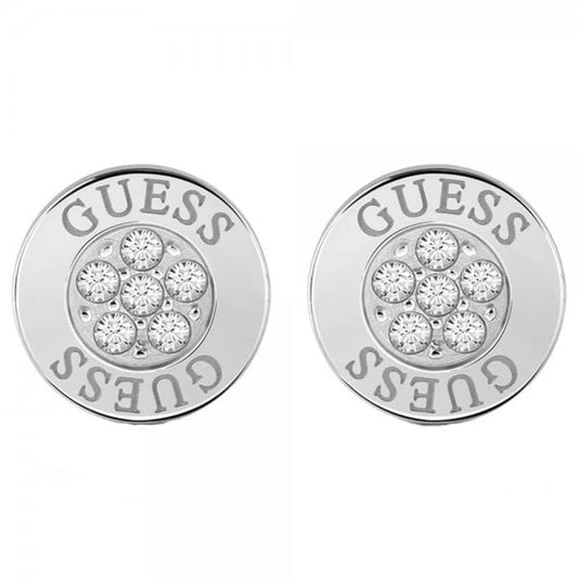 Guess Love Knot Crystal Stud Earrings