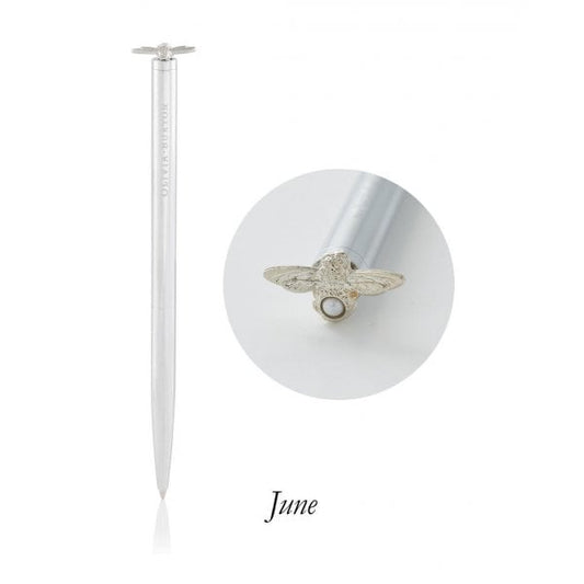 BEE PEN PEARL & SILVER