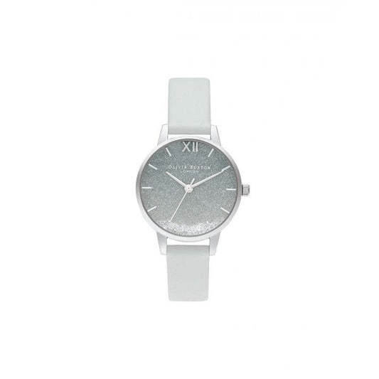 Wishing Wave Glitter Siver Watch