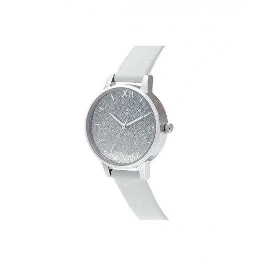 Wishing Wave Glitter Siver Watch