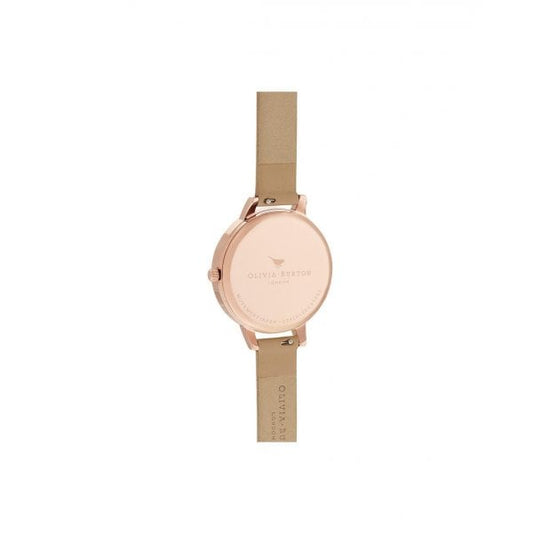 OB Woven Dial Toffee & Pale Rose Gold Watch