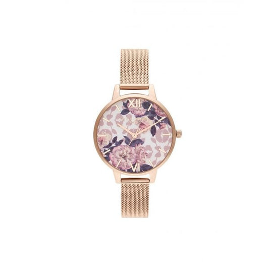 Wildflower Pale Rose Gold Watch