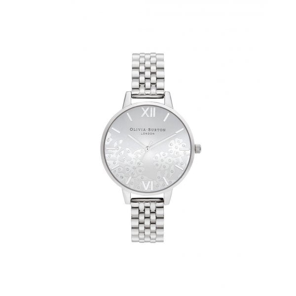 Bejewelled Silver Watch
