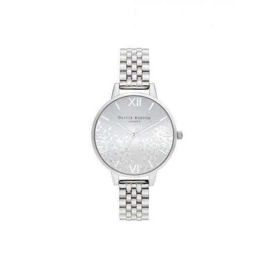 Bejewelled Silver Watch