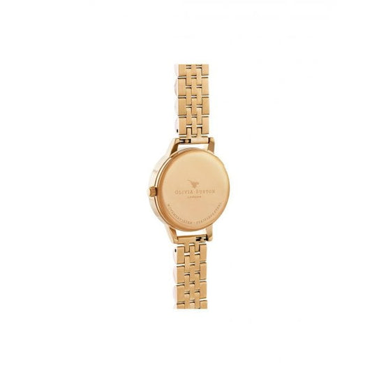 Bejewelled Lace Gold Watch