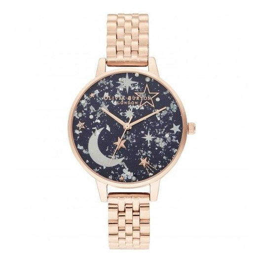 OB Ramadan Navy & RG Bracelet Watch