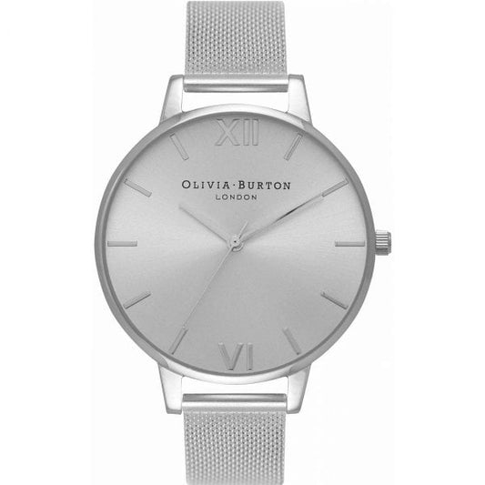 OB Sunray Silver Mesh Watch