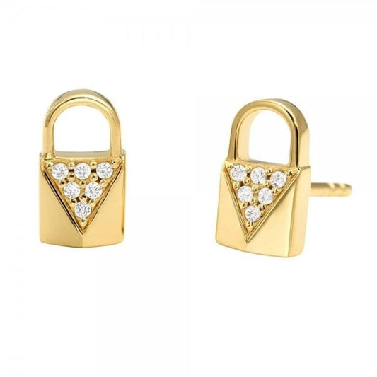 Mercer Link Gold Earring
