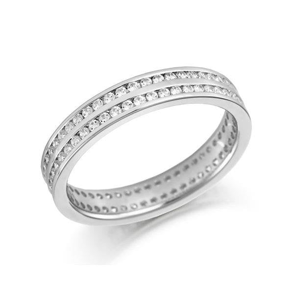 White Gold 3mm Ring