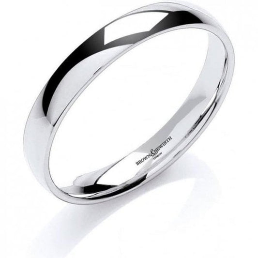 White Gold 3mm Ring