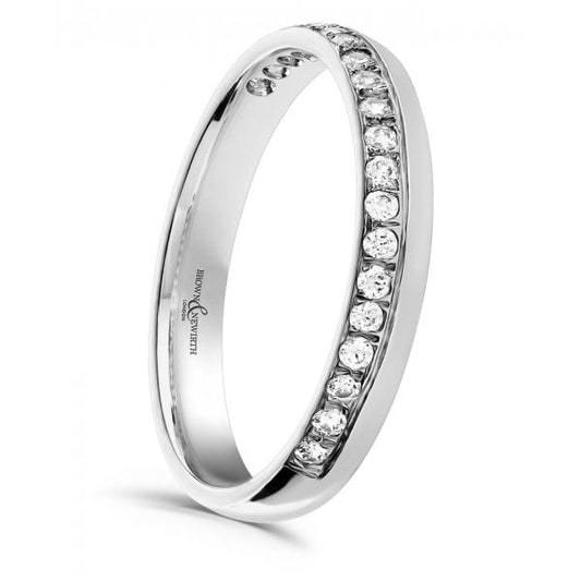 White Gold 3mm Venus Diamond Ring