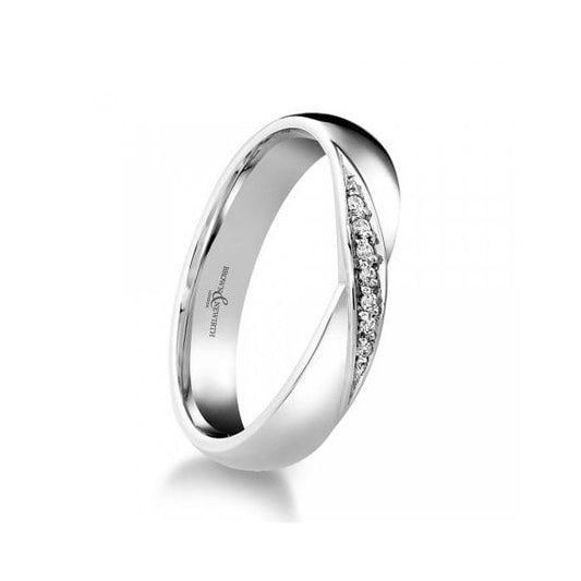White Gold Diamond Ring 4mm