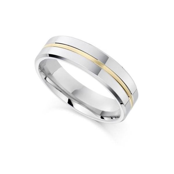 Palladium & 18ct Gold Ring