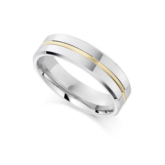 Palladium & 18ct Gold Ring