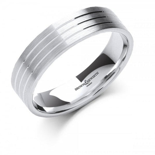 3mm 18ct W.G Ring