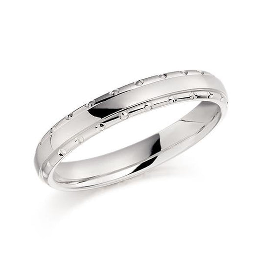 White Gold 3mm Ring
