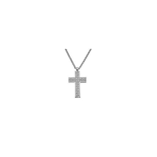 Men's Collection Steel Cross & Chain