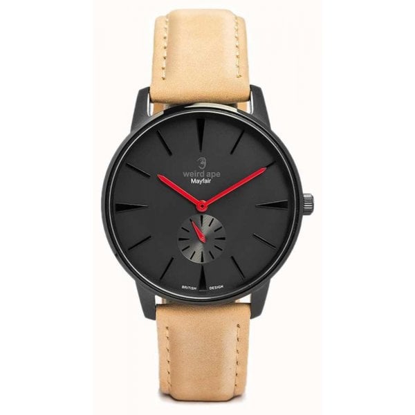 Mayfair Black Red / Sandstone Suede Watch