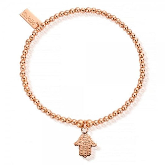 ChloBo Hamsa Bracelet Pink Gold