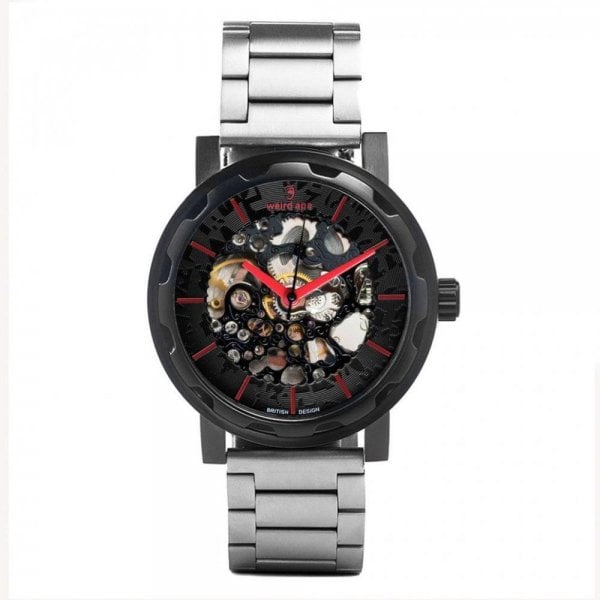 Kolt Black Red & Silver SSteel Watch
