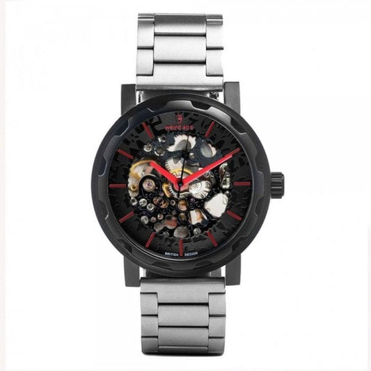 Kolt Black Red & Silver SSteel Watch