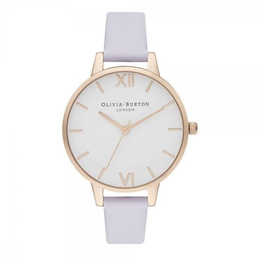 OB Demi White Dial Parma Violet & Pale Rg Watch