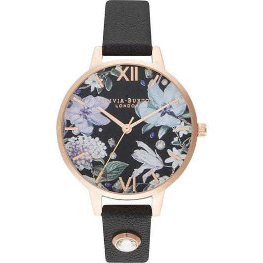 OB Bejewelled Florals Demi Embellished Watch