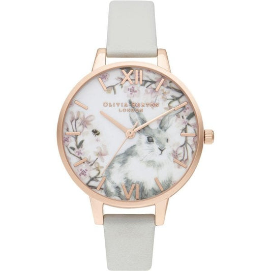 OB Pretty Blossom Vegan Grey & Rg Watch