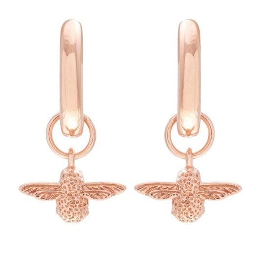 Rose Gold 3D Butterfly Earrings