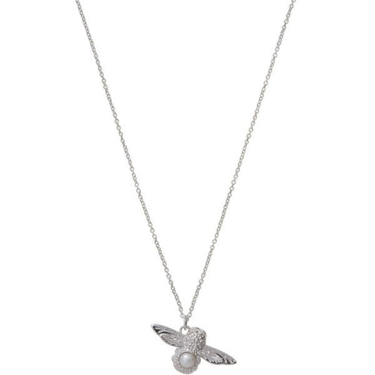OB 3D Bee Sterling Silver Necklace