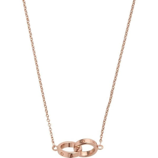 OB Interlink Rose Gold Necklace