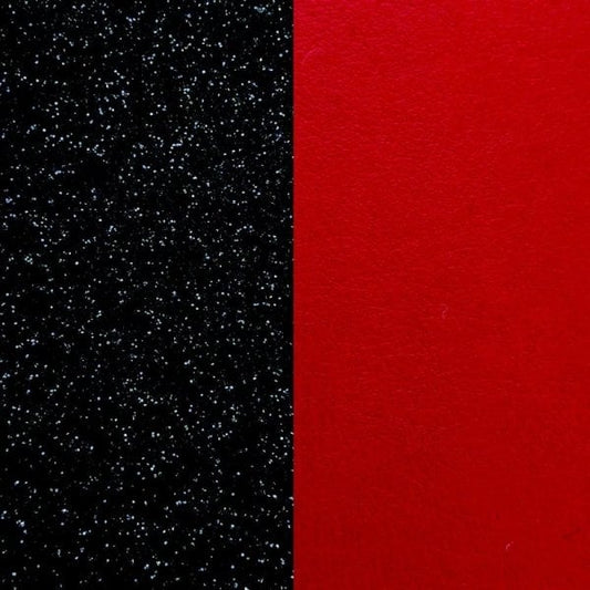 25MM BLACK GLITTER & RED