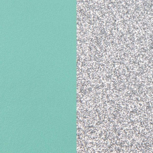 25MM AQUA & SILVER GLITTER