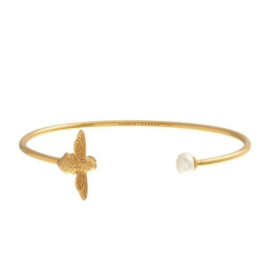OB Pearl Bee Gold Bangle