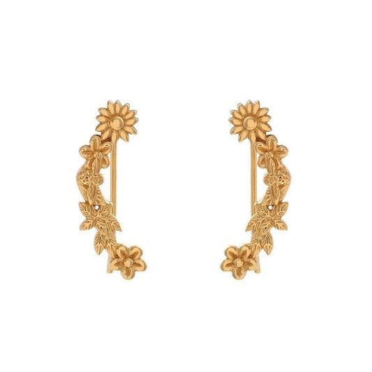 OB Bee Blooms Crawler Gold Earrings
