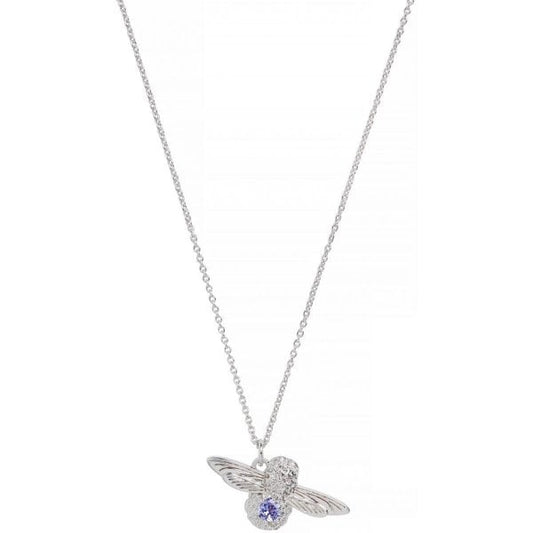 OB Bejewelled Bee Pendant with Tanzanite