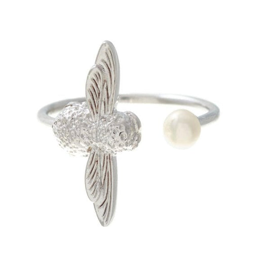 OB Pearl Bee Ring