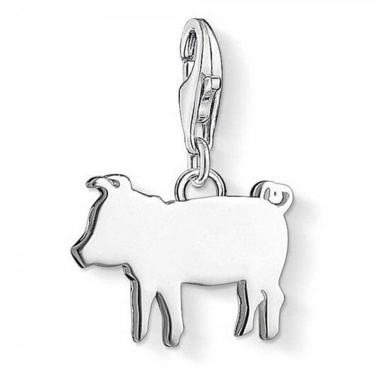 Silver Piglet Charm