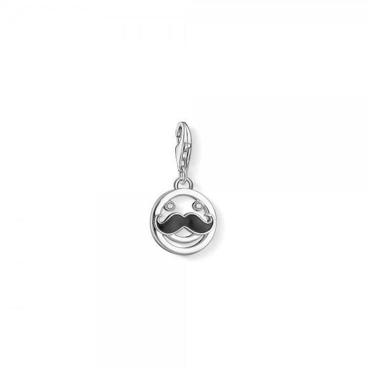 Mustache Emoji Charm