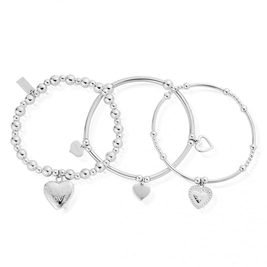 Stack Heart Bracelets