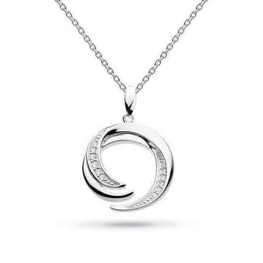 Entwine Helix Pavé CZ Necklace