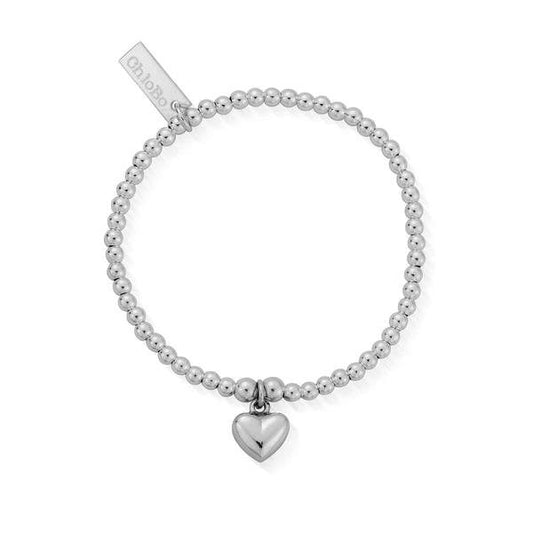 Childrens Cute Charm Puffed Heart Bracelet