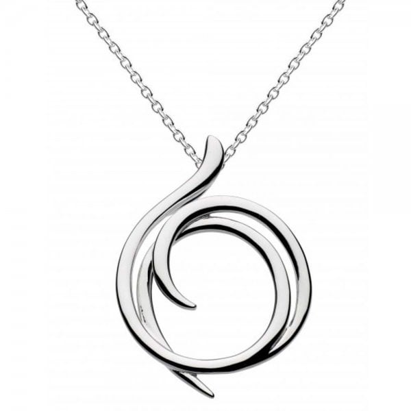 Helix Silver Wrap Pendant