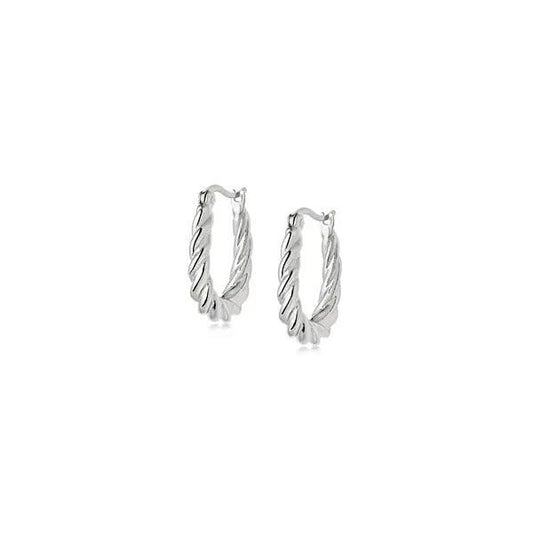 Twisted Full Hoop Earrings