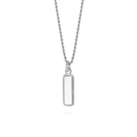 Stacked Sterling Silver Rope Pendant