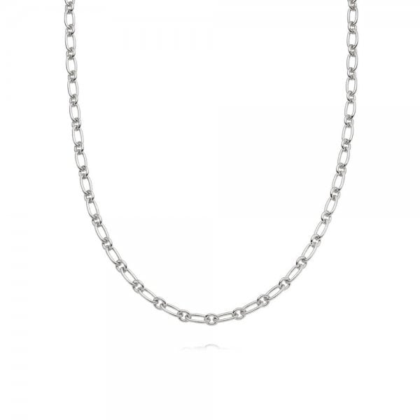 Stacked Sterling Silver Link Chain