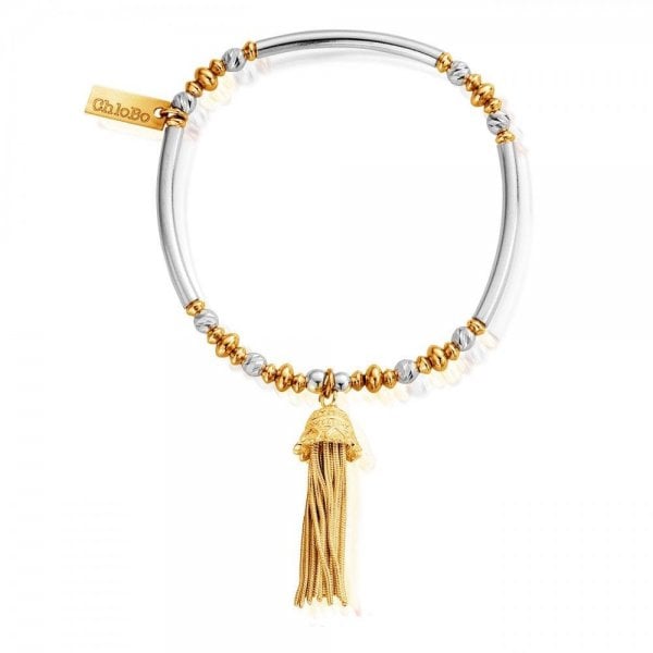 Gold & Silver True Love Tassel Bracelet