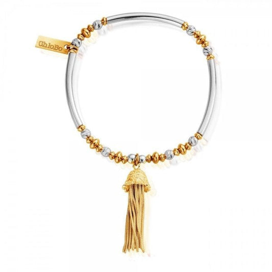 Gold & Silver True Love Tassel Bracelet